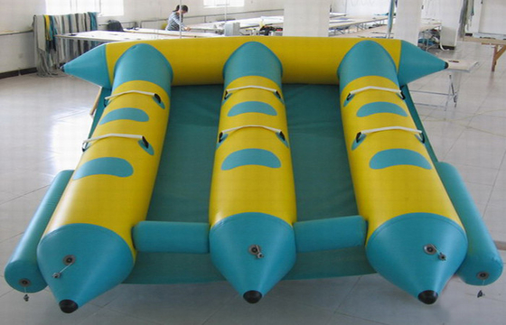 中国 Customed 爆発のプールのおもちゃのための 6 匹の Seaters の膨脹可能なバナナ ボートのはえの魚 サプライヤー