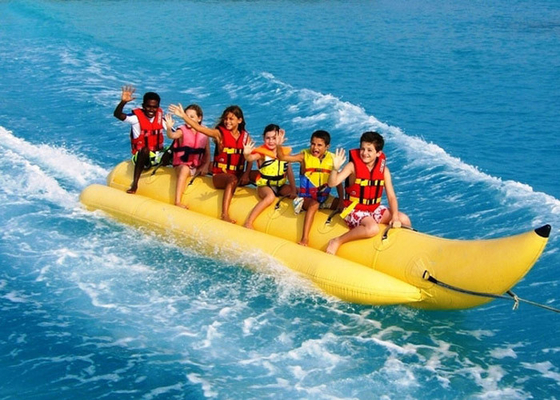 中国 楽しみのサーフのゲームのための膨脹可能なプールのおもちゃの Singal の列のバナナ ボートのはえの魚 サプライヤー