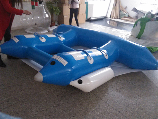 中国 青緑の 0.9mm ポリ塩化ビニールのウォーター・スポーツのバナナ ボート 4m * 3m/3m*2.3 M サプライヤー