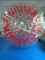 コードの膨脹可能な ゾーブ の赤い球の膨脹可能な人間のハムスターの球を 2.8m x 1.8m Dia 草でおおって下さい サプライヤー
