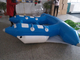 青緑の 0.9mm ポリ塩化ビニールのウォーター・スポーツのバナナ ボート 4m * 3m/3m*2.3 M サプライヤー