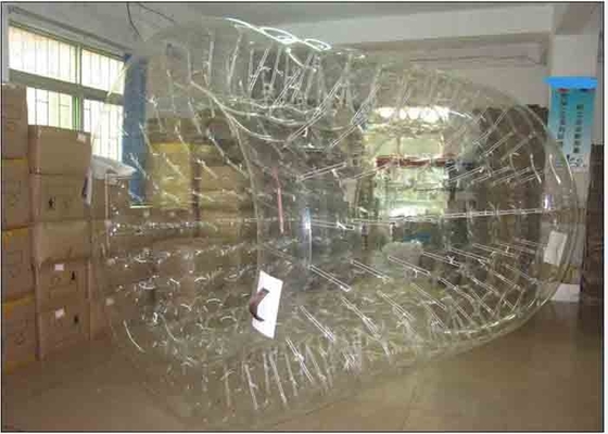 中国 透明な 1.5m の入口 Dia 大人のための膨脹可能な水ローラー球 サプライヤー