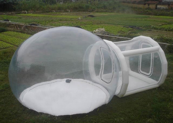 中国 トンネル 0.6mm ポリ塩化ビニールのゆとりの泡テントが付いている膨脹可能で透明な泡テント サプライヤー